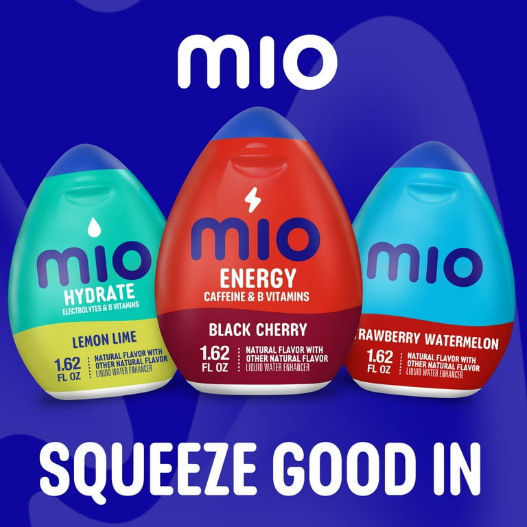 mio★ MiO Energy Black Cherry Flavor Drink Mix, Caffeine Boost, Sugar