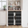thumbnail image 6 of Black Boho Kitchen Curtain for Berdoom Living Room Cafe 45 Inch Length, Vintage Ethnic Tribe Abstract Geometric Tiers Curtains Light Filtering Drapes Rod Pocket Window Treatment 2 Panels 52"Wx45"L, 6 of 8