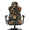 thumbnail image 3 of Whosucclay Hunting Camo Forest Print Gaming Chair Cover, Stretchable Elastic Computer Desk Chair Cover with Armrest Covers, 4Pcs Soft Non Fading Office Chairs Covers Slipcovers, 3 of 8