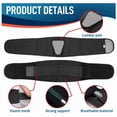 thumbnail image 3 of Back Brace for Lower Back Pain, Back Support Belt for Women & Men, Breathable Lower Back Brace with Lumbar Pad(L), 3 of 8