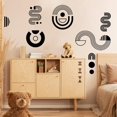 thumbnail image 4 of Calcomanías de pared minimalistas bohemias Calcomanías y murales de pared geométricos negros arqueados Calcomanías de pared, 4 of 8