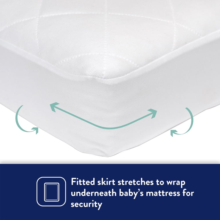 Waterproof Fitted Crib Mattress Pad, 52x28 photo 5
