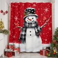thumbnail image 2 of Christmas Winter Shower Curtains for Bathroom, Snowflake Snowman Red Robin Bird Waterproof Fabric Shower Curtain for Bathroom Bathtub Decoration, Machine Washable, 36"x72", 2 of 9