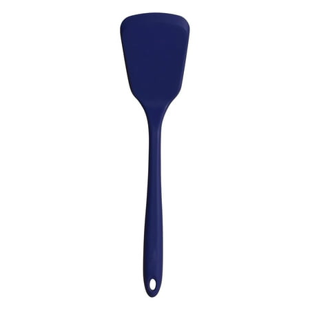 

13-Inch Navy Silicone Turner - Heat-Resistant and Non-Stick - Perfect for BBQs and Outdoor Cooking - Sturdy Enough to Lift Flip and Transfer Heavy Foods