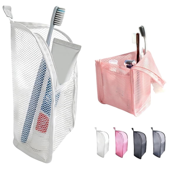 No More Mess in Your Bag – Standing Travel Toiletry Bag, Waterproof Clear Cosmetic Bag with Large Capacity, Portable Hanging Toiletry Organizer for Makeup, Toothbrush, Travel Essentials