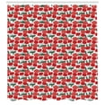 thumbnail image 3 of Ambesonne Poppy Flower Shower Curtain, Blossoming of Spring, 69"Wx70"L, Coral Vermilion Green, 3 of 3