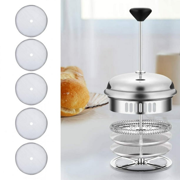Zerone French Press Filter,5Pcs Stainless Steel Coffee Filter for 600ml