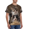 thumbnail image 5 of Rocae Cat Family for Men's Moisture-Wicking Crew Tee - T-Shirt for Sports, Outdoor Activities, and Casual WearX-Large, 5 of 9