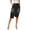 Grey, variant on Denim Skirt Women Stretch Pencil Skirt High Waist Knee Length Bodycon Casual Party Wear Comfortable Skirt Spring Summer Black L