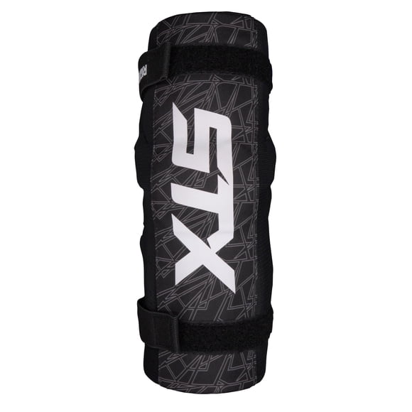 Coderas de lacrosse STX Stallion 75 negro/gris talla mediana