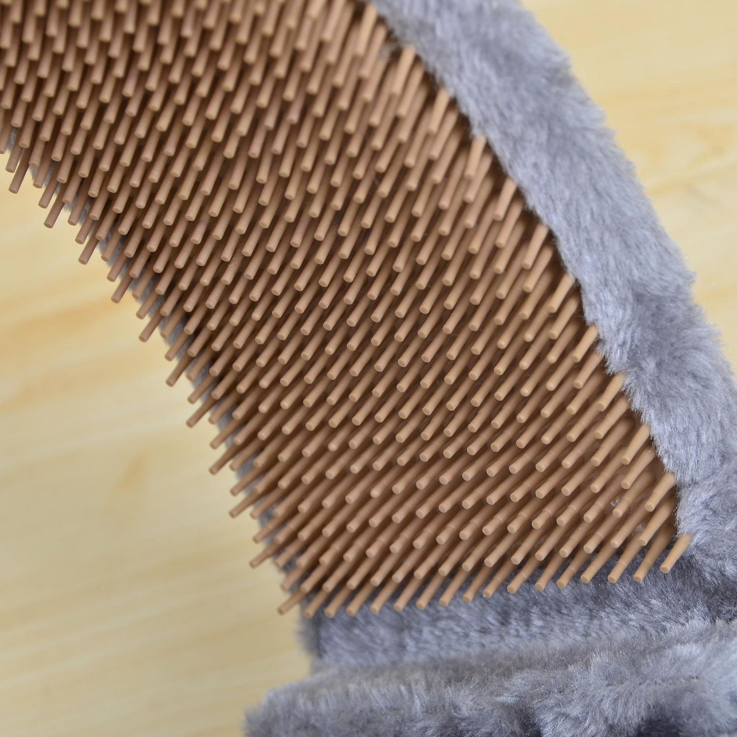 Vibrant Life Poteau à Gratter Deluxe en Arc pour Chat de 43 cm avec Sisal Naturel, Gris Poteau de corde en jute de 17 pouces avec toiletteur et jouet