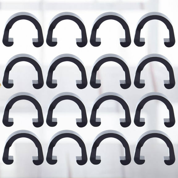 Worgeous Bike Brake Cable Clamp Plastic 100Pcs 0.51x0.39x0.2In C Shaped