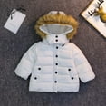 thumbnail image 4 of FDDMis Baby Coat 9-12 Months 5t Girls Jacket Girls Black Coat Toddler Hoodies 1 Year Old Girl Clothes Baby Girl 24 Months Toddler Clothes for Girls 3t, White 18-24 Months, 4 of 4