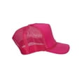 thumbnail image 4 of Gravity Threads Smile Face Embroidery Adjustable Trucker Hat - Smile - Hot Pink, 4 of 4