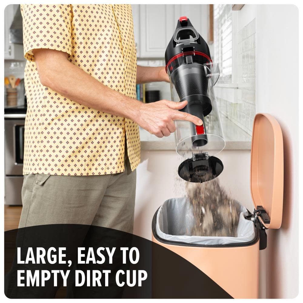 Dirt Devil 147893 Multi Surface Total Pet Plus Upright Bagless Vacuum Cleaner Machine, Black