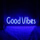 thumbnail image 5 of Led Neon Wall Sign Good Vibes Usb Light Wall Decor Art Neon Sign Festival Light Para Navidad Decoración Del Hogar Dormitorio Oficina Boda Fiesta De Cumpleaños Eigraketly HA020045-00, 5 of 5