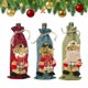 thumbnail image 3 of Decoraciones de lujo para el hogar, adornos de muñeco de nieve de Papá Noel, decoración navideña para fiesta de Navidad, funda para botella de vino, novedad de 2022, 3 of 4