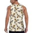 thumbnail image 3 of Xecao Flying Bees1 Men's Tank Top Workout Quick Dry Sleeveless Gym Jogging Muscle Shirts Summer Swim Beach Tops, 3 of 9