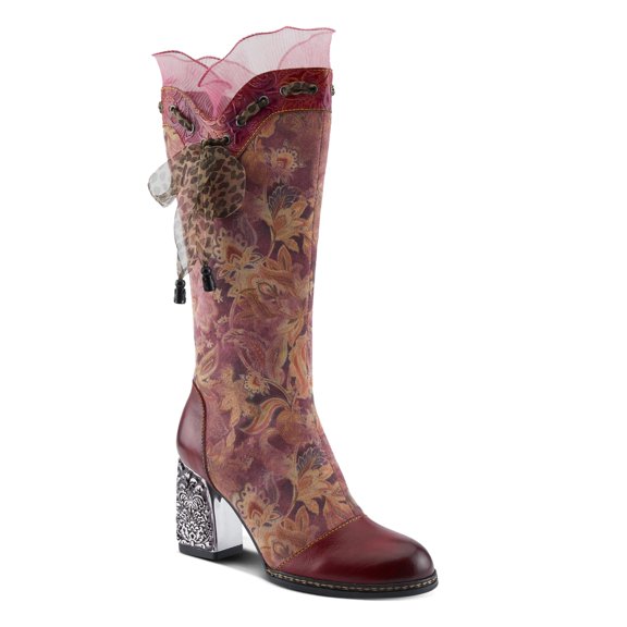L`Artiste Rorria Women's Boot with Playful Elegance and Comfortable Chunky Heel
