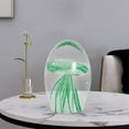 thumbnail image 4 of Jellyfish Figurine Desktop Decoration Centerpiece Hand Blown Desk green, 4 of 8