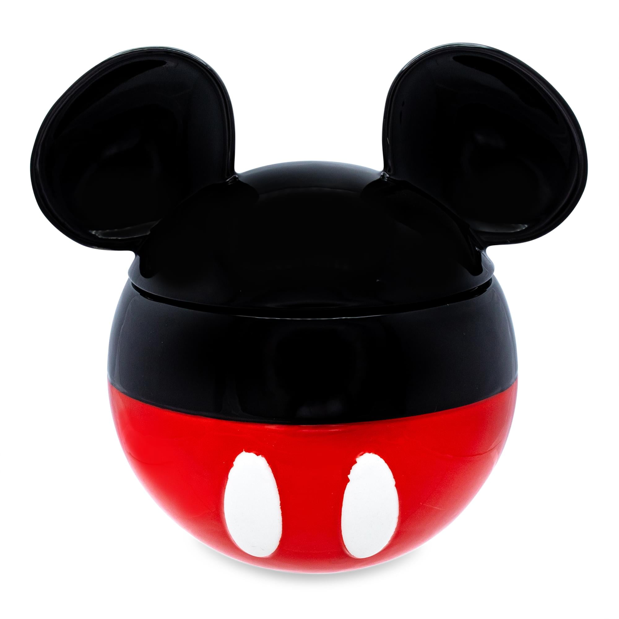 Disney Mickey Mouse Ceramic Cookie Jar Container With Lid 6 Inches