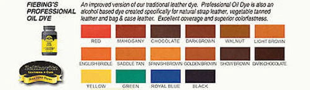 English Bridle Fiebing’s Pro Dye 32 oz – Professional Oil-Based Leather Dye