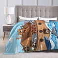 thumbnail image 4 of Kll Fleece Blanket Plush Throw Blanket Animals On Noah'S Ark,Soft Fuzzy Cozy Flannel Blanket For Couch Sofa Bed.(80"X60"), 4 of 9