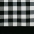 thumbnail image 3 of Kate Aurora Modern Farmhouse Black Plaid Gingham Country Rod Pocket Light Filtering Kitchen Curtains, 58 x 14 in (2 Panels), 3 of 5