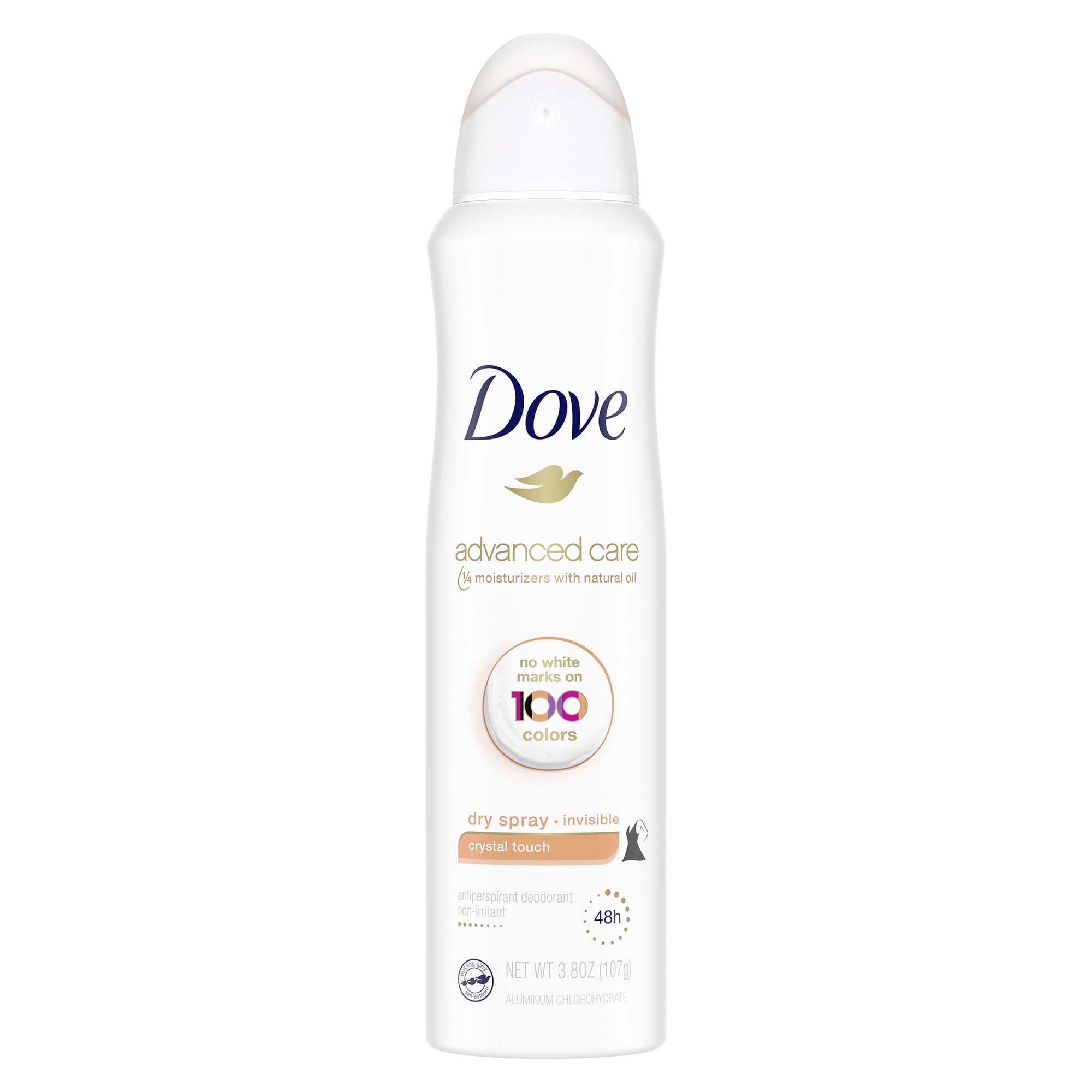 Dove Advanced Care Invisible Dry Spray Antiperspirant Deodorant Crystal Touch 3.8 oz