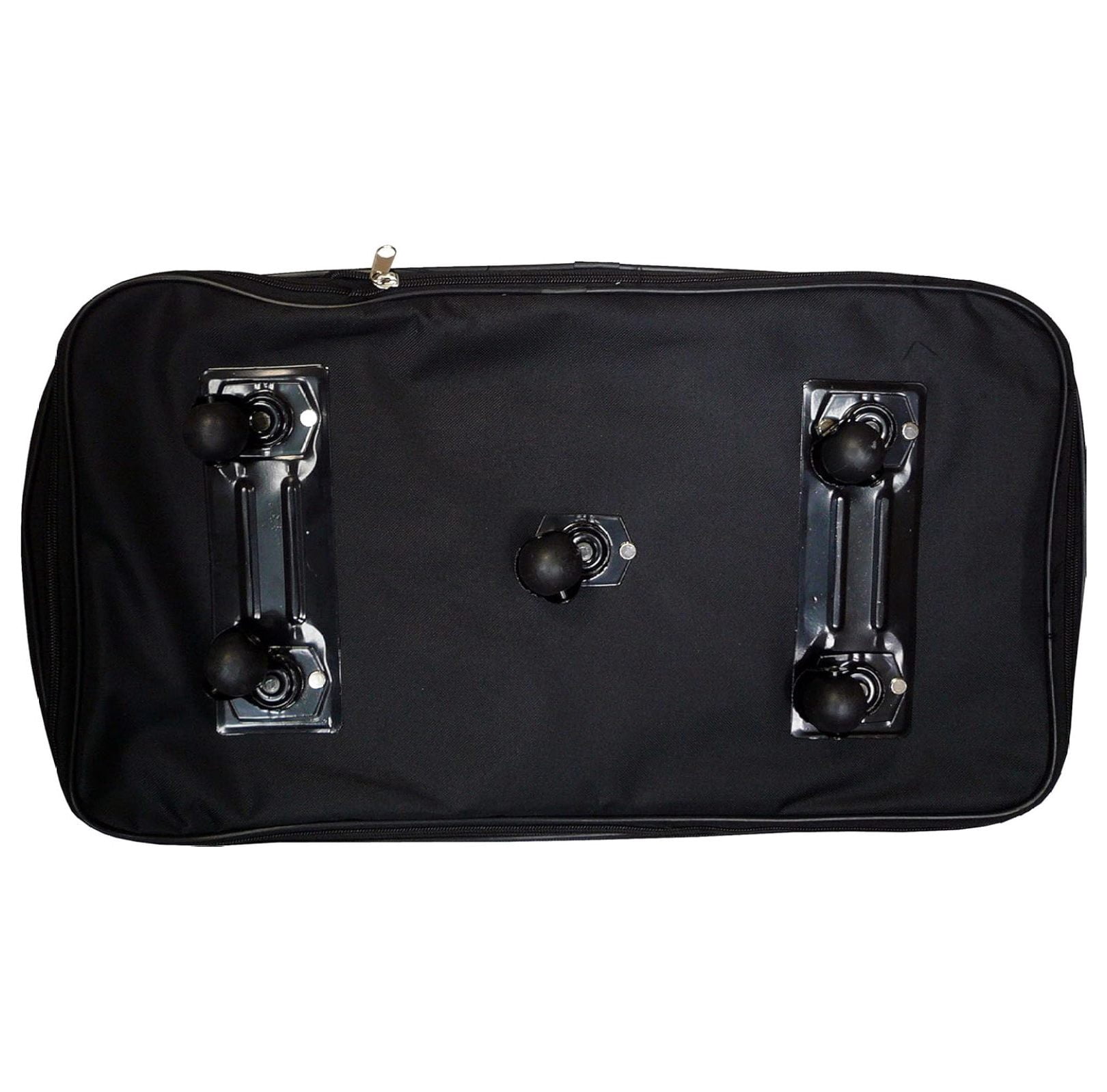 36" Black Rolling Wheeled Expandable Duffle Bag Spinner Suitcase Luggage - 5 Wheels