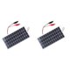 thumbnail image 1 of Panel solar de polisilicio de 2 x 5 W y 12 V para exteriores, portátil, resistente al agua, con pinzas, que puede cargar baterías de 9 a 12 V, 1 of 8