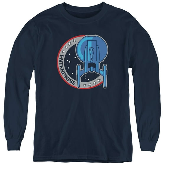 Star Trek - Enterprise Patch - Youth Long Sleeve Shirt - Large