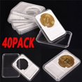 thumbnail image 1 of PEACNNG 40PACK Coin Slab Display Holder Storage 38mm  MORGAN PEACE IKE SILVER DOLLAR, 1 of 7
