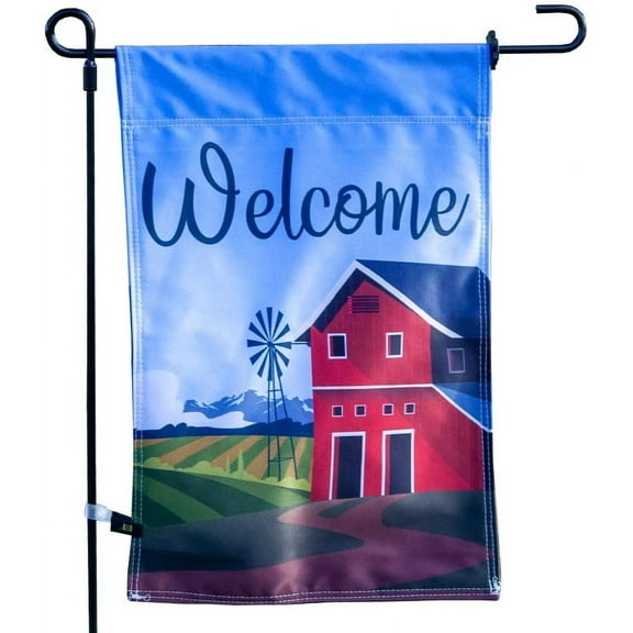 Welcome Double-Sided Garden Flag, Outdoor Decorative Flag for Homes, Yards, and Gardens, 12 x 18 Inch