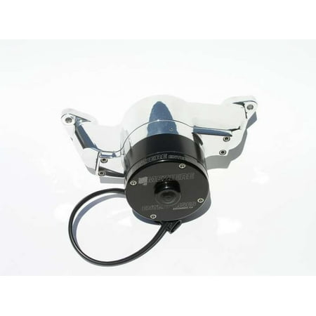 Meziere WP111U Polished Billet Electric Water Pump for Small Block Ford