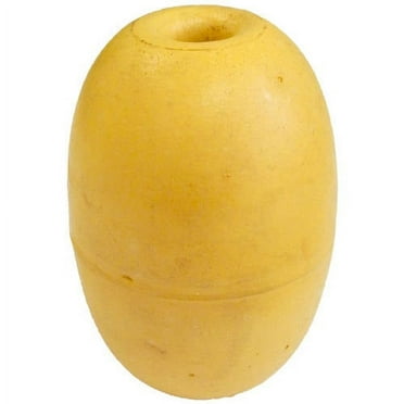 Beau Mac PVC Rope Float, 4.5", Yellow