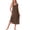 Leopard Khaki, variant on Nightgowns for Women Sleepshirts House Sleep Dresses Sleeveless Square Neck Sleepwear Long Loungewear