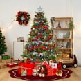 thumbnail image 5 of Christmas Tree Skirt Short Material Christmas Tree Decorations Ideal for Home & Office Holiday Decor, 5 of 5