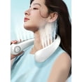 thumbnail image 4 of Muyoka Ventilador de cuello Ventilador personal sin aspas recargable con batería de 2200 mAh Manos libres Ligero Ventilador colgante de cuello ajustable con 3 velocidades de viento para deportes al ai Muyoka Hogar, 4 of 7