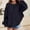 Navy, variant on Cethrio Girls Cotton Sweatshirts, Casual Pullover Loose Fit Long Sleeve Fall Tops Gray Size 10-12