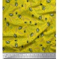 thumbnail image 1 of Soimoi Cotton Duck Fabric Leaves & Insect Printed Fabric 1 Yard 56 Inch Wide, 1 of 1