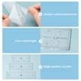 thumbnail image 4 of 3Pcs 3 Sizes Acrylic Quilting Template Ruler, Pocket Pattern Template, Rectangle Template Quilt Supplies for Cutting Patterns, Sewing, Wallet Pocket Making, 4 of 9