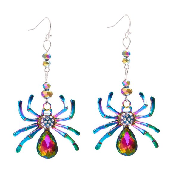 WILLBEST Halloween Earrings Fashion Jewelry Colorful Dangle Drop Accessories for Women Party