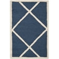 thumbnail image 2 of SAFAVIEH Cambridge Kennedy Geometric Wool Area Rug, Navy/Ivory, 2' x 3', 2 of 9
