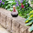 thumbnail image 4 of Estatua Creativa Pollo Ojos Grandes Suministros Jardín Pies Largos Artesanal para Patio Interior Y Exterior, 4 of 9