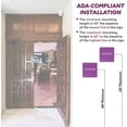 thumbnail image 4 of ADA CENTRAL SIGNS - 6" X6" Cafeteria Sign - ADA Compliant Tactile Graphics Grade 2 Braille Text Acrylic Wall Sign| Kitchen Dining Lunch Break Room Sign for Office Hotel School self-service Restaurant, 4 of 7