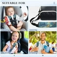 thumbnail image 5 of 2 Pcs Seat Belt Strap Covers Pad for Car Soft Flannel Car Seat Belt Shoulder for All Cars Gold and Teal Butterflies, 5 of 8