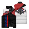 thumbnail image 4 of Chaleco sin mangas con estampado 3D DAF para hombre, para otoño e invierno, cálido, para deportes al aire libre, compras, chaqueta con cuello alto y cremallera a la moda, 4 of 5