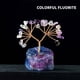 thumbnail image 4 of Natural Colorful Crystal Stone Crushed Stone Wealth Tree Handwoven Amethyst Base Money Tree Home Decoration, 4 of 6