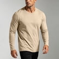 thumbnail image 6 of NMRSBDP Men's Basic Crew Neck T-Shirt Lightweight Long Sleeve Everyday Shirts for Men Soft Cotton Base Layer Tops Casual Solid Color Undershirts, 6 of 8